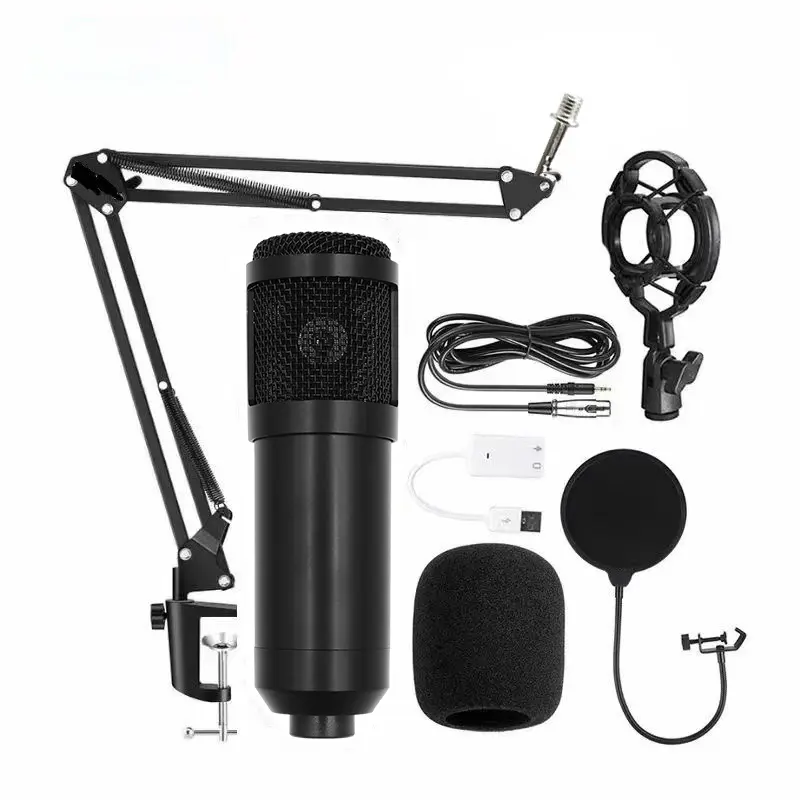 BM-800 Condenser Microphone Live Karaoke Song Chat Game Recording Microphone Mobile Phone Computer General Equipment