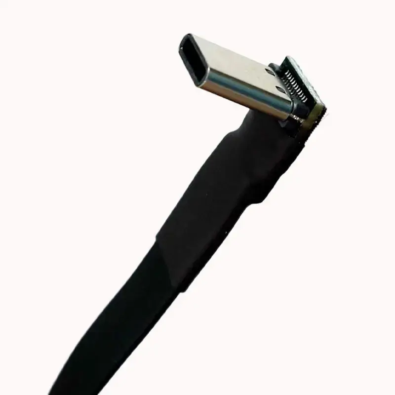 ADT-Link USB 3.1 Flat Extension Cable Type A to Type C USB C FPC FPV Flat Ribbon Cable for HDTV AV Aerial Photography Gopro DSLR