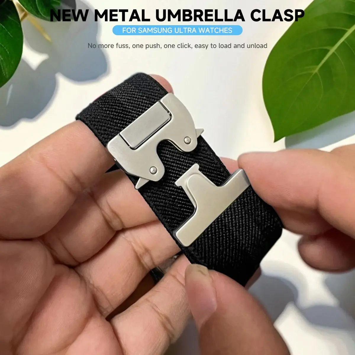 Sports Trail Band For Samsung Galaxy Watch 7 Ultra 47mm Nylon Loop Strap Correa For Samsung Galaxy Ultra 47mm No Gaps Bracelet