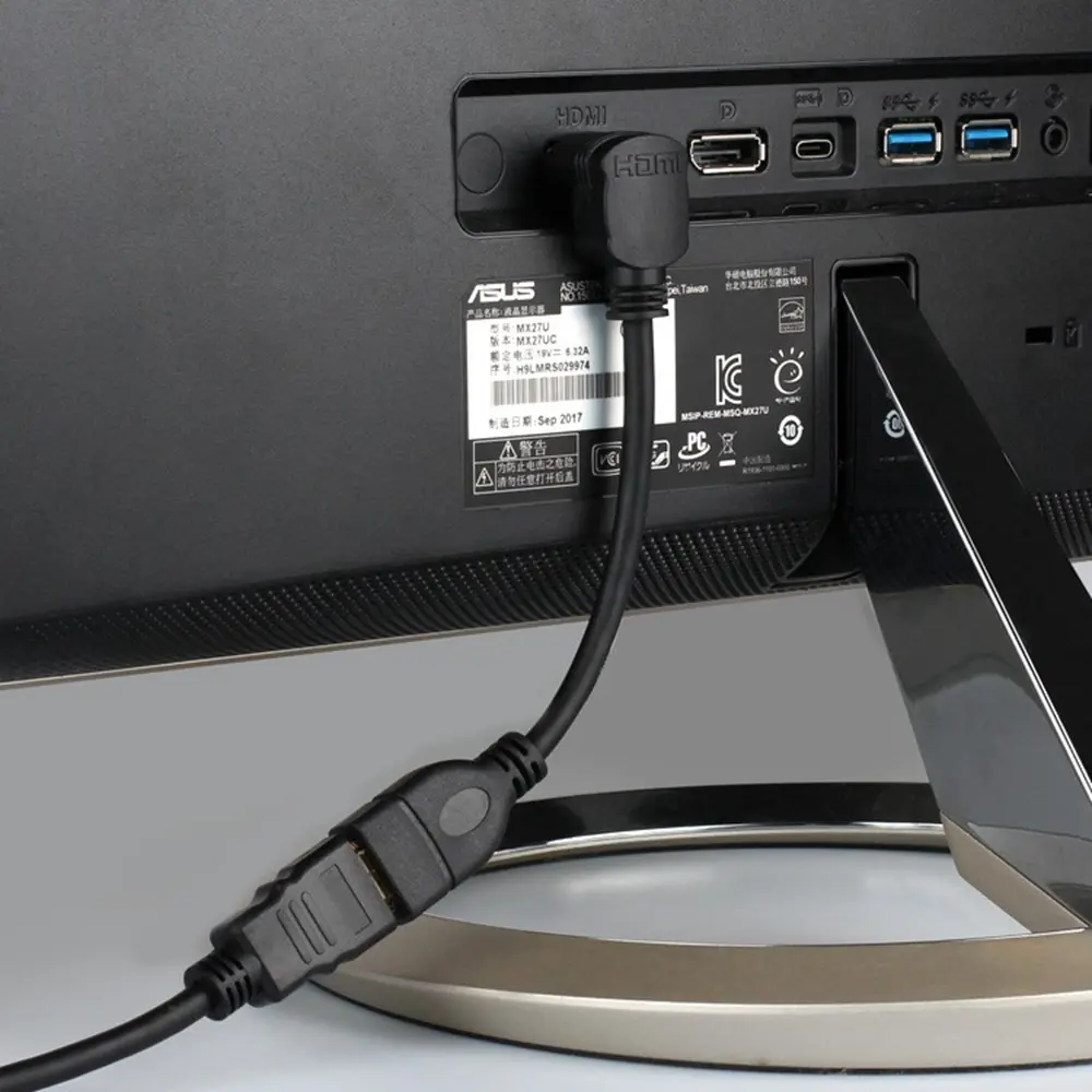 HDMI extension cable male to female computer TV laptop set-top box monitor projector elbow high-definition video