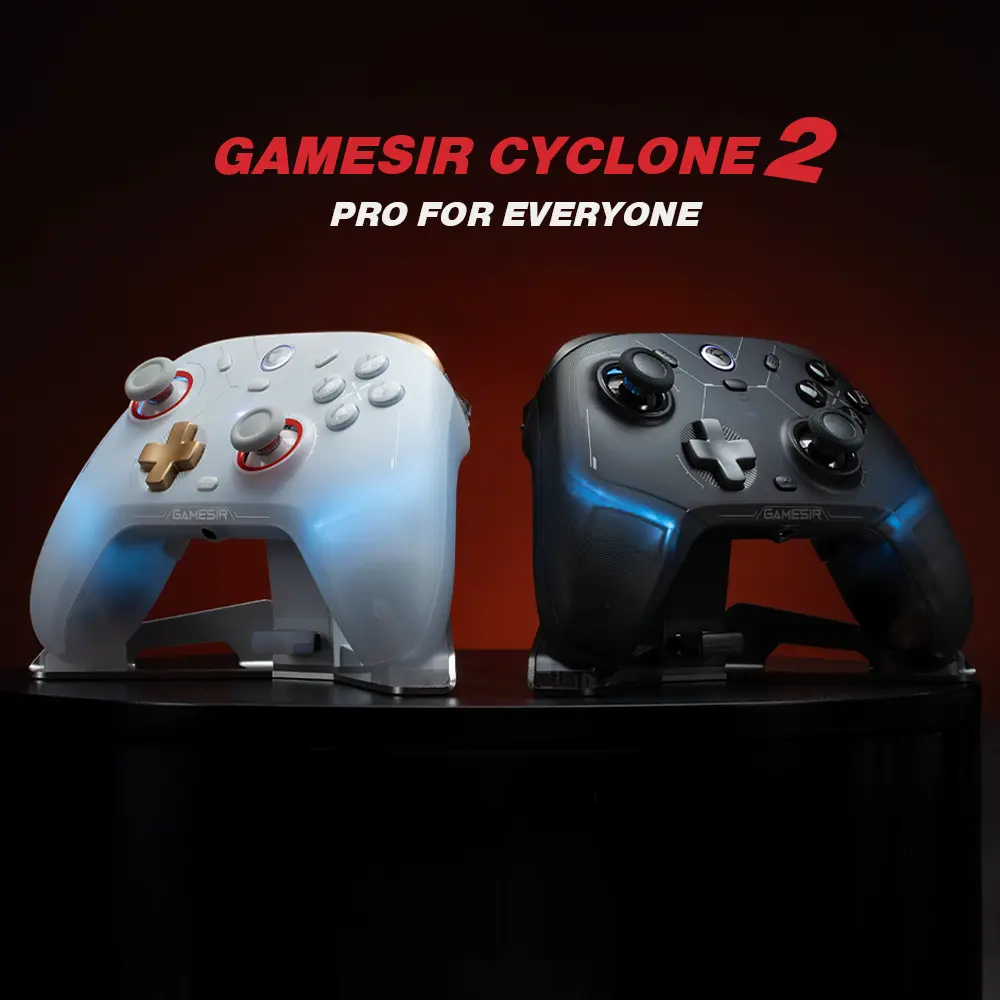 GameSir Cyclone 2 Controlador de jogos sem fio Bluetooth, com TMR Sticks Joystick Efeito Hall , para PC/NS/Android/IOS Gamepad