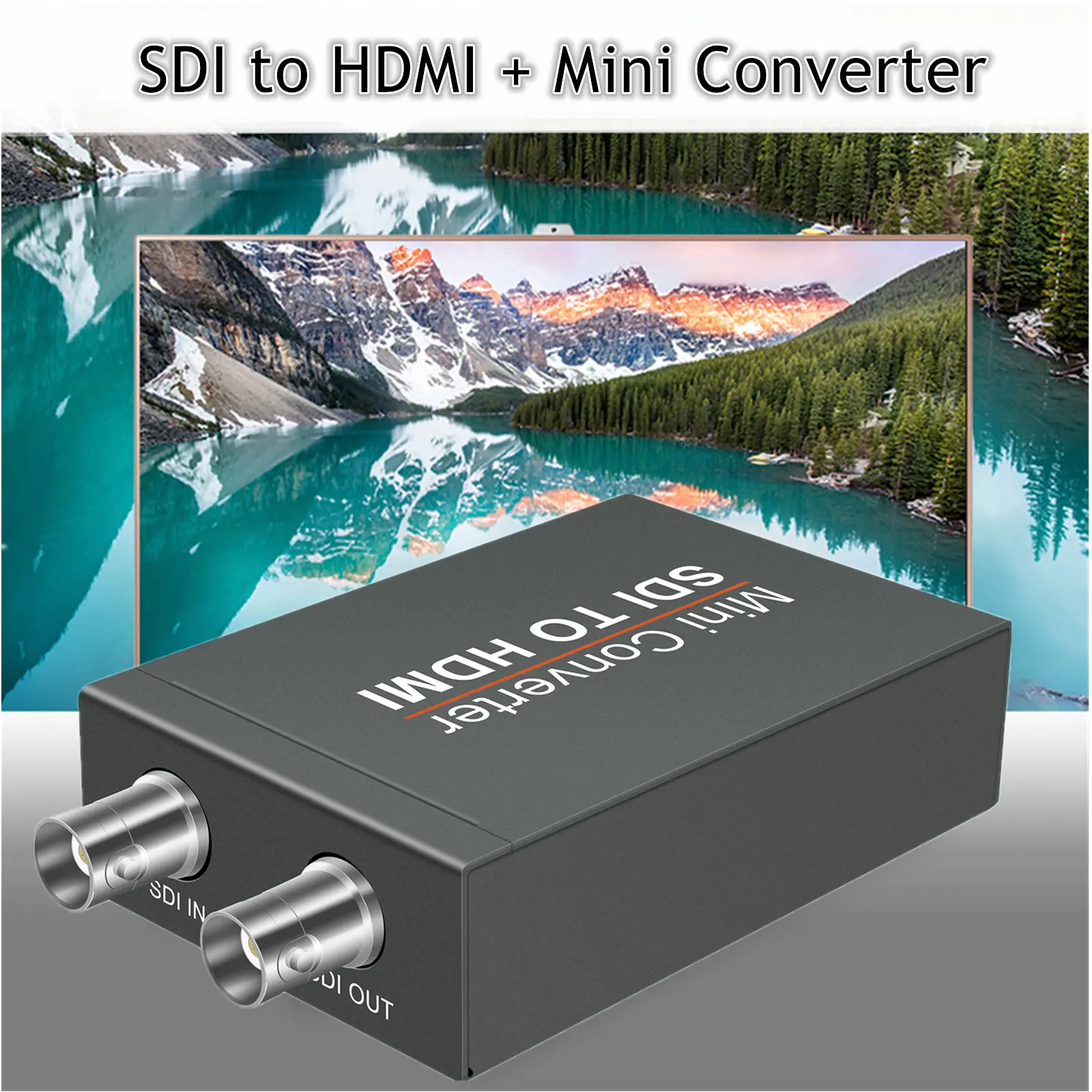 Mini Converter SDI To HDMI Mini 3G HD SD-HDMIVideo Adapter With Audio For Camera Auto Format Detection