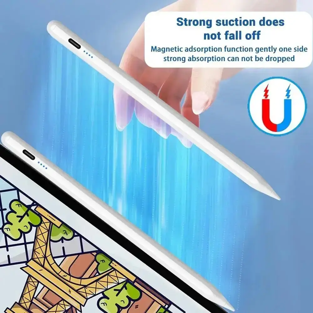For Apple Pencil Palm Rejection Power Display iPad Pencil Pen For iPad 2022 2021 2020 2019 2018 Pro Air Mini Specific Stylus