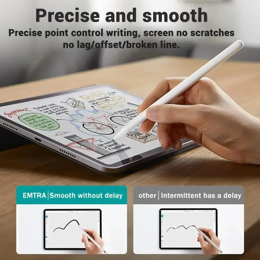 For Apple Pencil Palm Rejection Power Display iPad Pencil Pen For iPad 2022 2021 2020 2019 2018 Pro Air Mini Specific Stylus