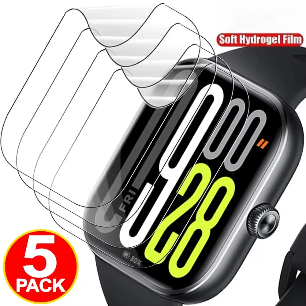 Hydrogel Film For Xiaomi Redmi Watch 5 Active Watch4/3 2Lite Waterproof Screen Protector Redmi Watch 5/4/3/2 Soft Film 1-5PCS