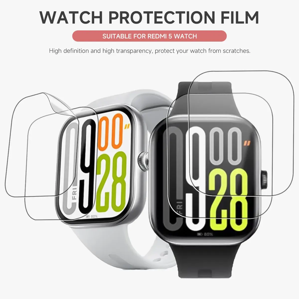 Hydrogel Film For Xiaomi Redmi Watch 5 Active Watch4/3 2Lite Waterproof Screen Protector Redmi Watch 5/4/3/2 Soft Film 1-5PCS