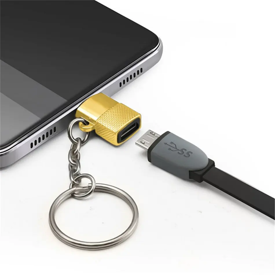 Type C to Micro USB A Adapter USB-C 3.1 Male OTG Female Data Connector Converters For Type C Devices Consumer Electronics
