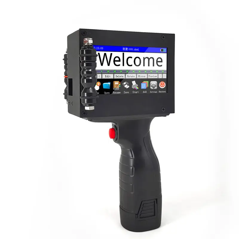 CHIKY ZK1680 Upgraded Handheld Inkjet Printer Gun Any Surface 16.8V 600dpi 12.7mm Portable Intelligent Logo Fast Dry