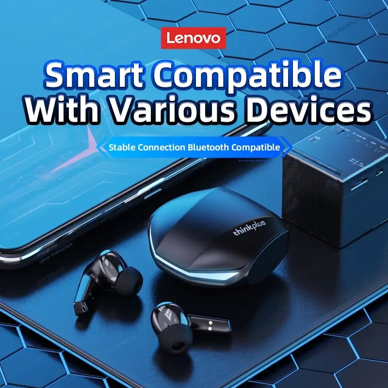Lenovo GM2 Pro Gaming Earphones Bluetooth 5.3 Sport Headset Dual Mode HD Call Noise Reduction Earbuds with Mic Music Earphones