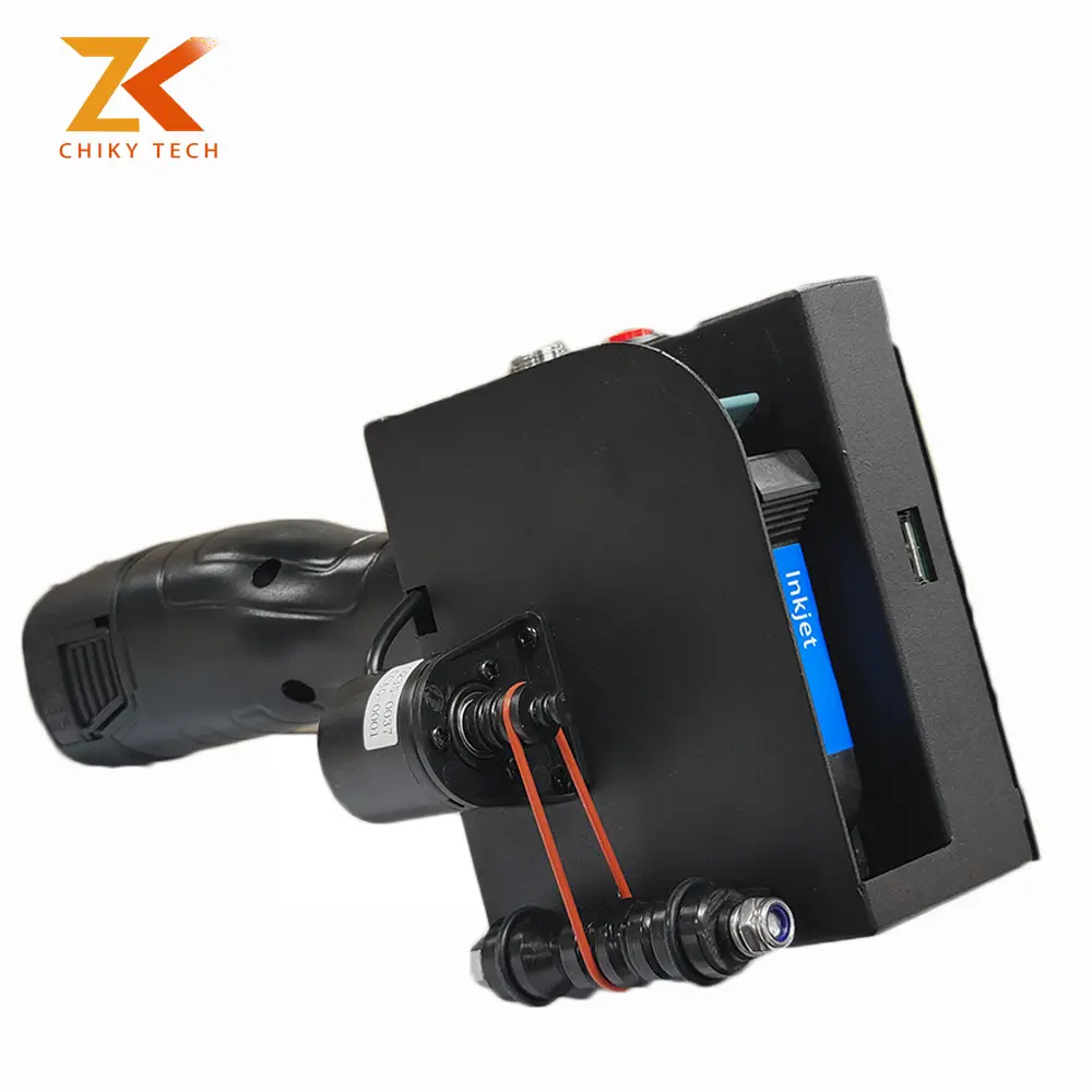 CHIKY ZK1680 Upgraded Handheld Inkjet Printer Gun Any Surface 16.8V 600dpi 12.7mm Portable Intelligent Logo Fast Dry