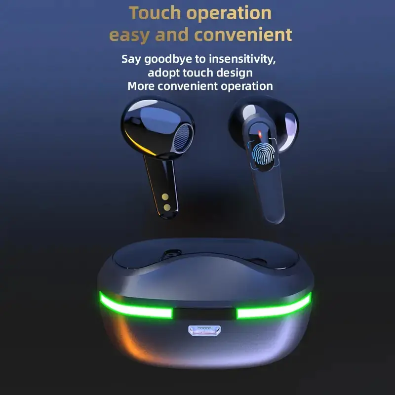 New Pro60 Binaural Wireless TWS Wireless Bluetooth Headset Mini Sports Bluetooth Headset NoiseCancelling Gaming Headset