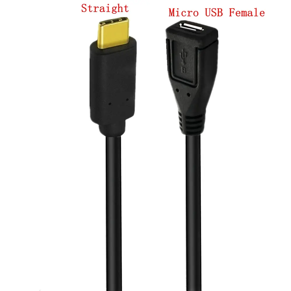 Gold plated Type C USB 3.1 Male to Mini&Micro USB Female Charging Data Cable Cord Adapter