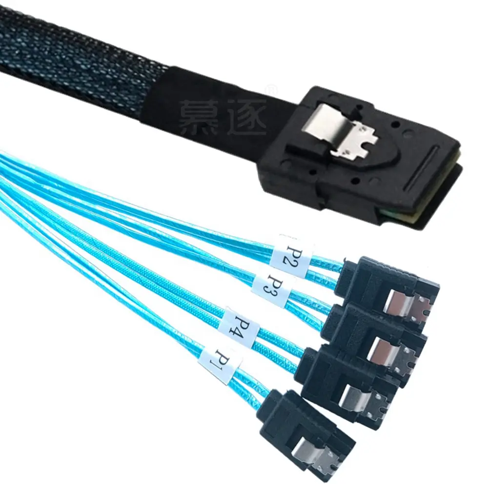 Mini SAS 36P SFF-8087 to SATA 7P Hard Disk Data Sync Server Breakout Cable Cord Computer Cables & Connectors переходник