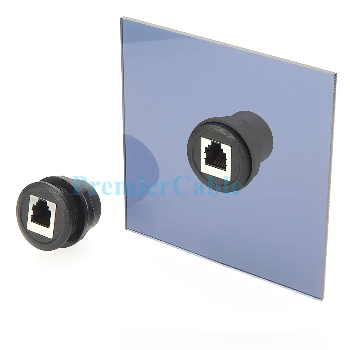 RJ12 6P6C Female to Female Chassis Mount adapter round panel mount RJ12 Feedthrough Bulkhead Adapter for LED Grow Light