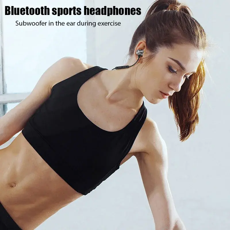 Wireless Magnetic Earphone XT11 Bluetooth Neckband In-Ear True Wireless Stereo Sport Earbuds Headphone With Mic For Samrtphones