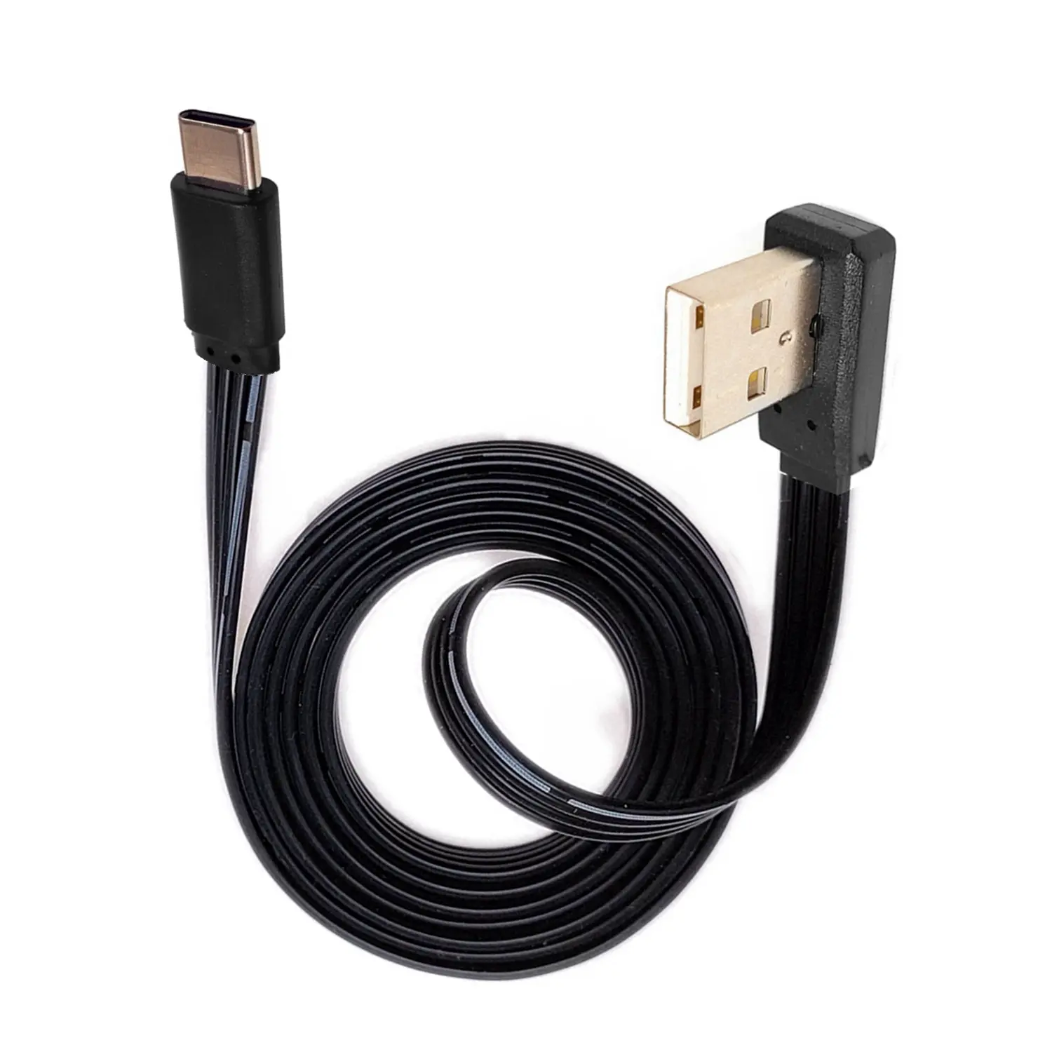 Type-c Flat USB 2.0 90 right angle, fast charging synchronous data cable, 10CM 20CM 30CM 50CM 100CM