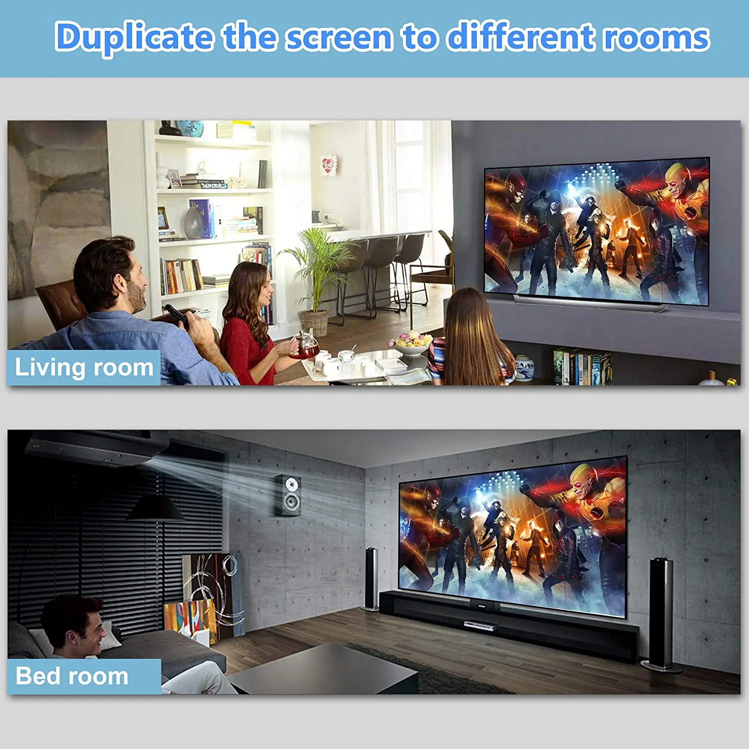 HDMI-Compatible Splitter 1 in 2 Out  Male-Female 4K Splitter for Dual Monitor Duplicate/Mirror 1x2 Splitter 1 to 2 Amplifier