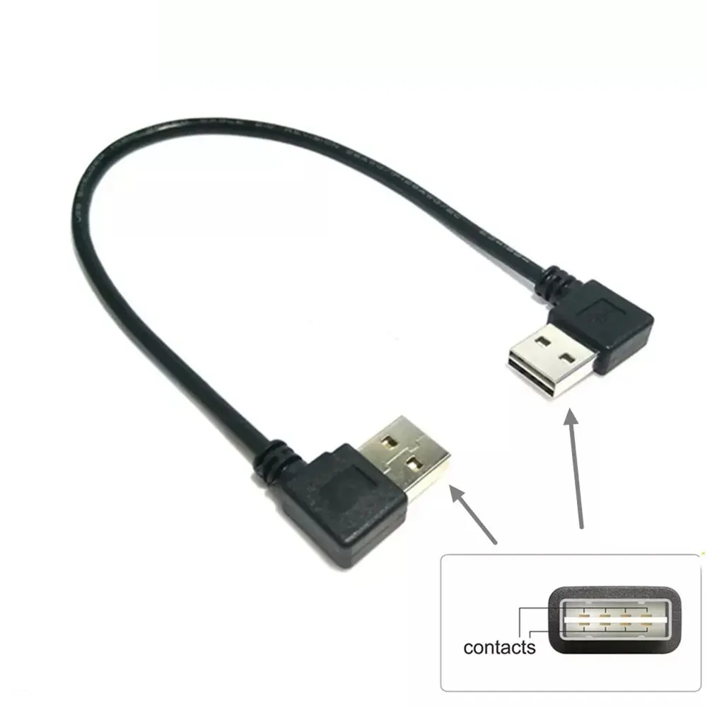 USB 2,0 Links & Rechts computer verlängerung kabel 1M USB 2,0 Typ A Stecker auf A Stecker Kabel Hallo-geschwindigkeit 480 Mbps S