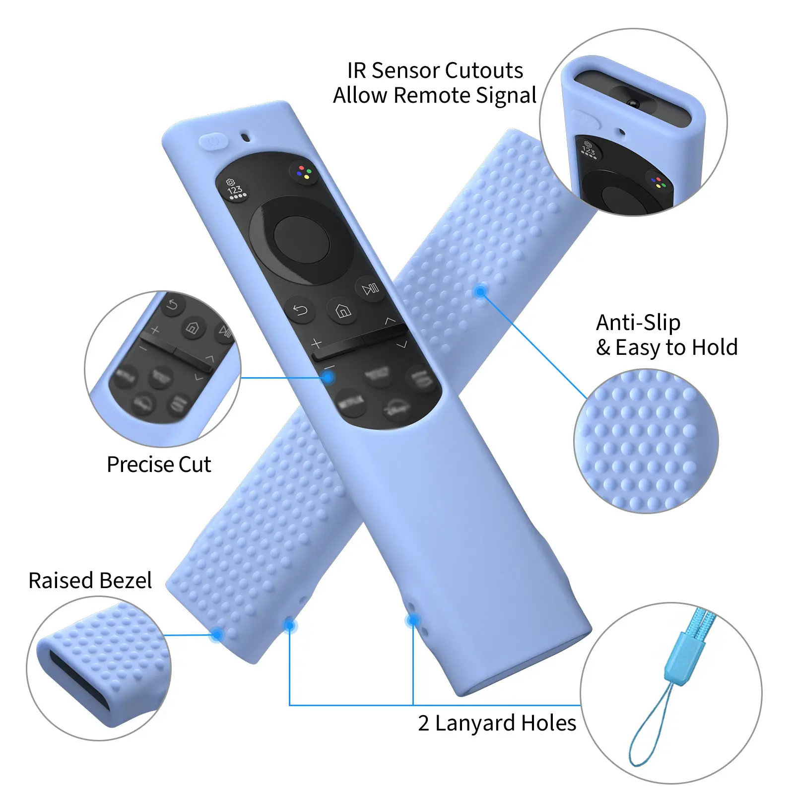 Silicone Protective Case for Samsung Smart TV Remote Control  BN59-01385A 01388A 01388H Shockproof Anti-Slip Silicone Cover