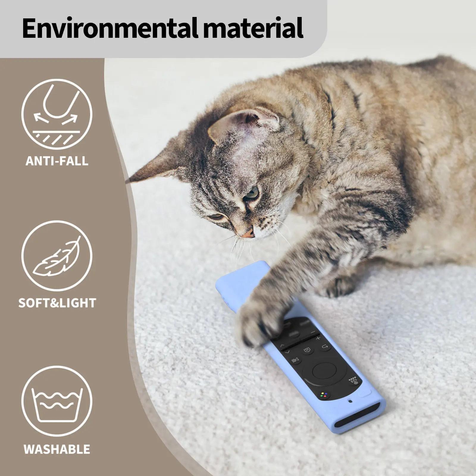 Silicone Protective Case for Samsung Smart TV Remote Control  BN59-01385A 01388A 01388H Shockproof Anti-Slip Silicone Cover