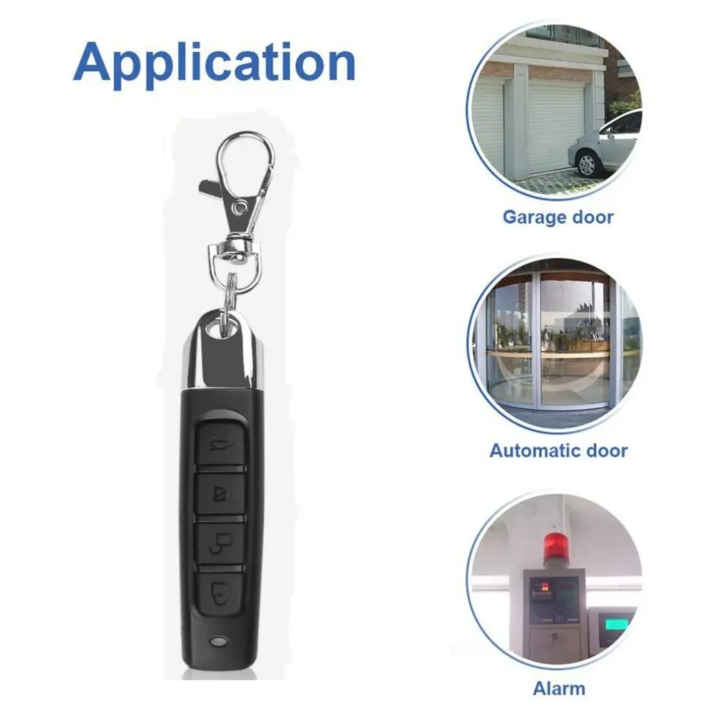 RF 433MHz Auto Copy Remote Control Electric Garage Door Opener Remote Controller Duplicator Clone Cloning Code Transmitter