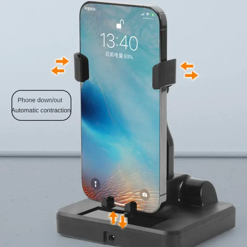 Desk Mute Automatic Swing Shaker Mobile Phone Stand Holder Automatic Swing Shake Phone Wiggler Pedometer Brush Stepper