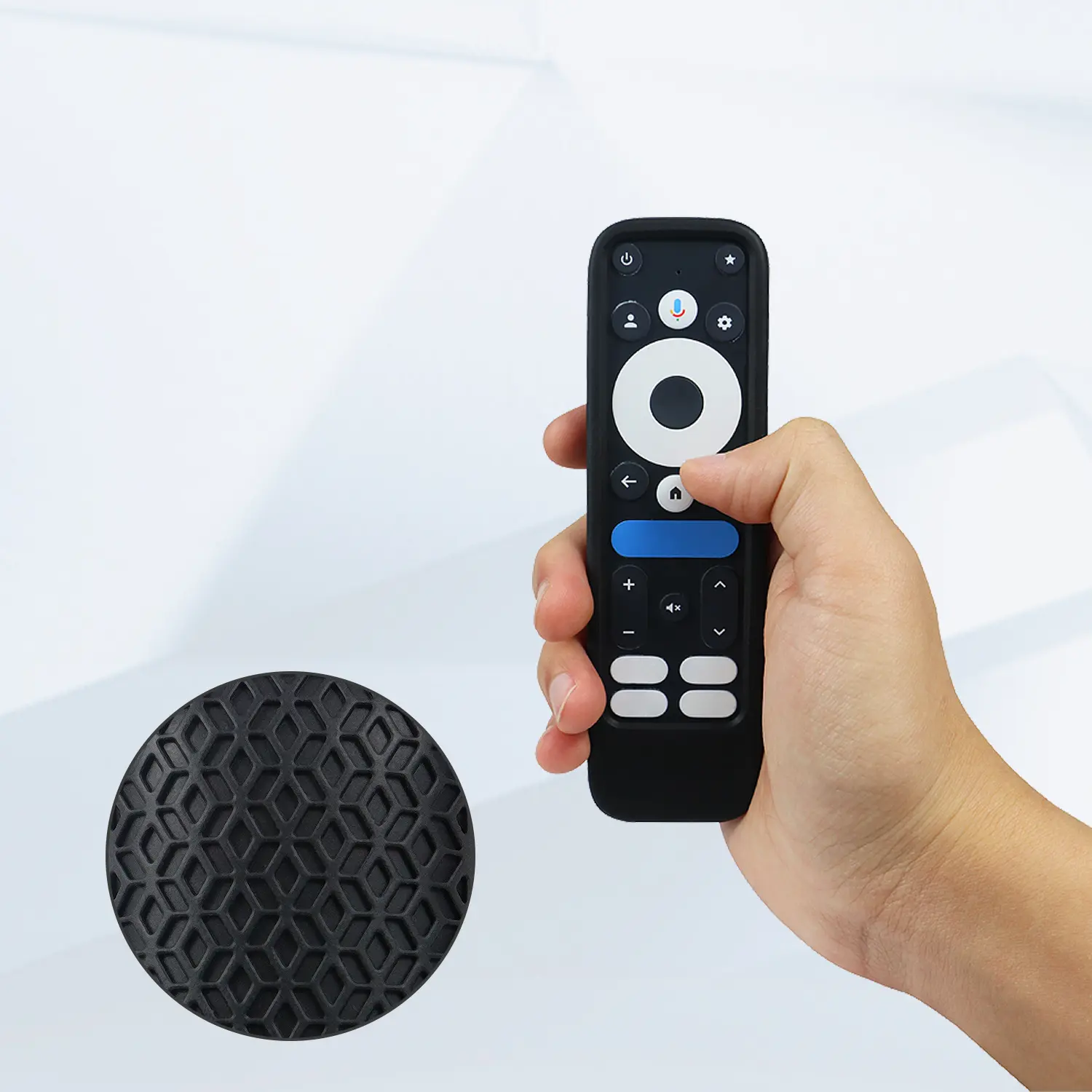 Remote Control Case Compatible with onn Google TV 4K Pro 2024 Silicone Protective Cover