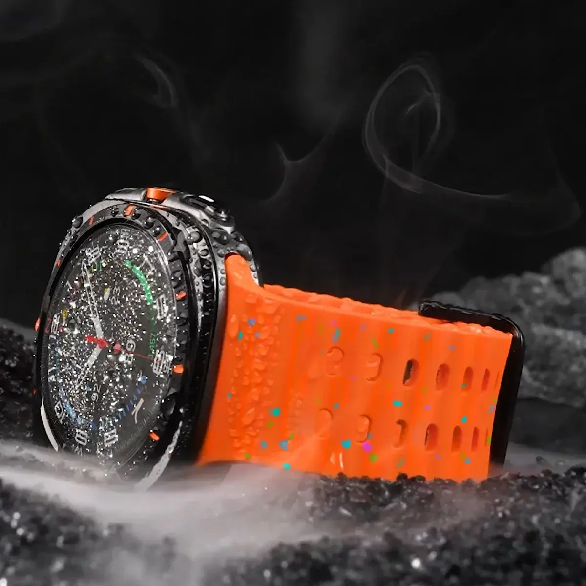 Marine Band For Samsung Galaxy Watch 7 ultra 47mm Sport silicone Bracelet Strap Galaxy Watch ultra Strap 47 luminous Accessories