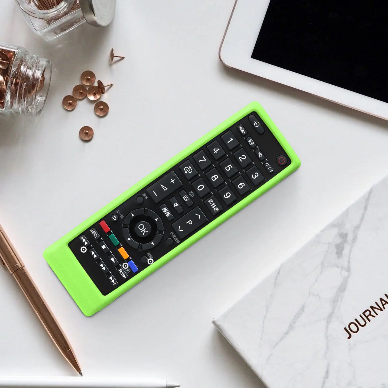 Silicone Case Fit for Toshiba Smart TV Remote Control CT-90326 CT-90380 CT-90336 CT-90351 Protective Sheath Cover Anti-Slip