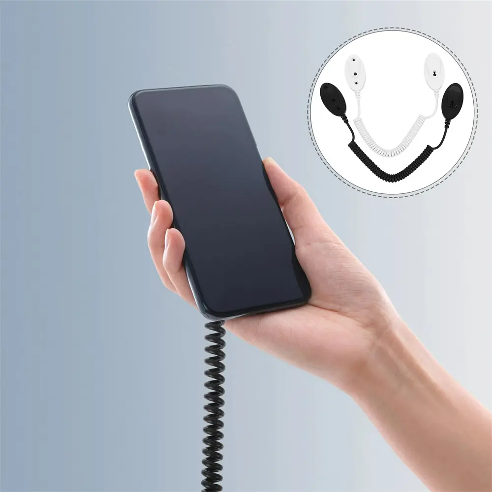 Anti Lost Rope Retractable Spring Remote Control Tether Remote Stand Security Cable Adhesive Hook Wire For Home Hotel Restaurant
