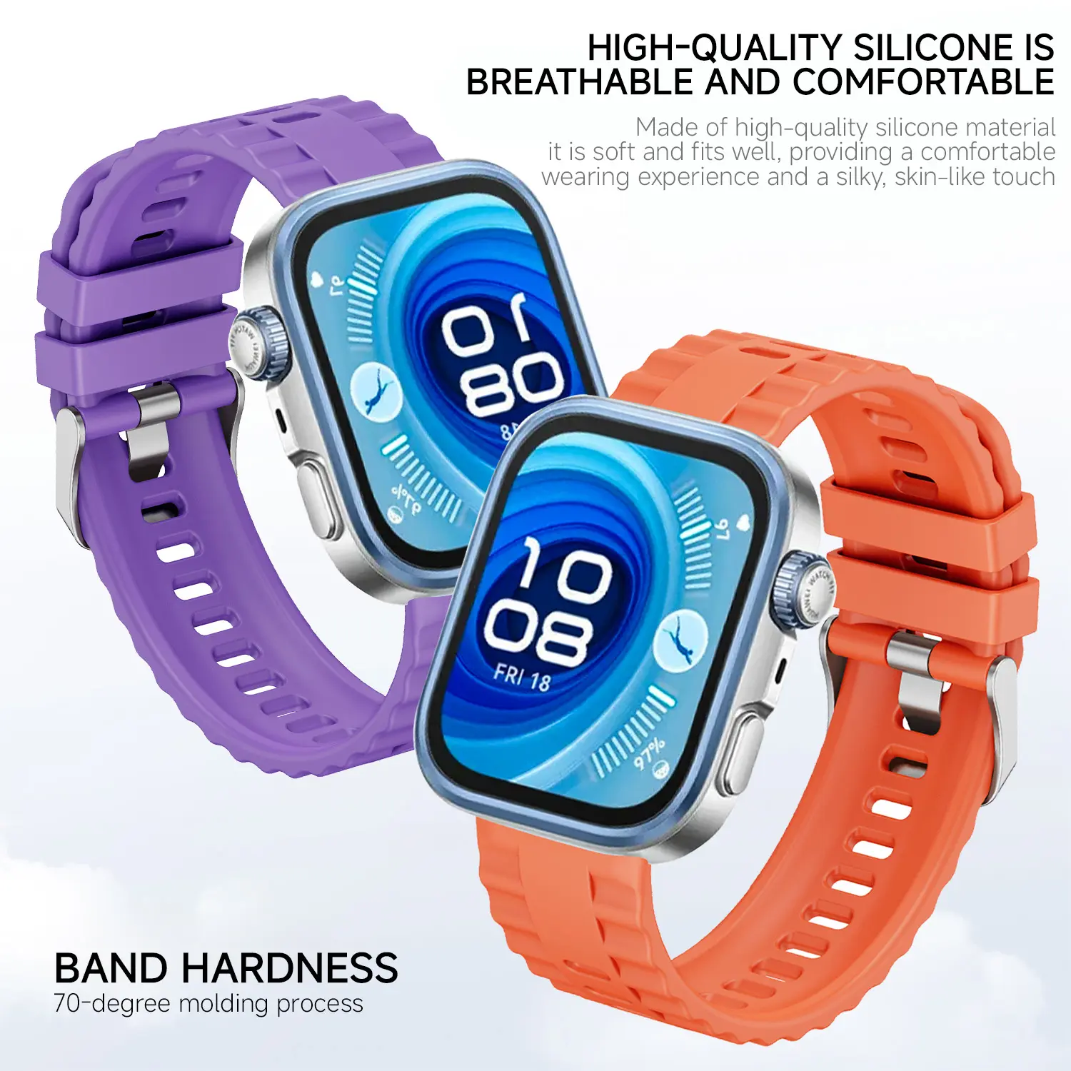 Silicone Strap For Huawei Watch Fit 4 Pro 3 Band Accessories Soft Sports Loop Wristband for Huawei Fit4 Fit 4Pro Fit3 Bracelet
