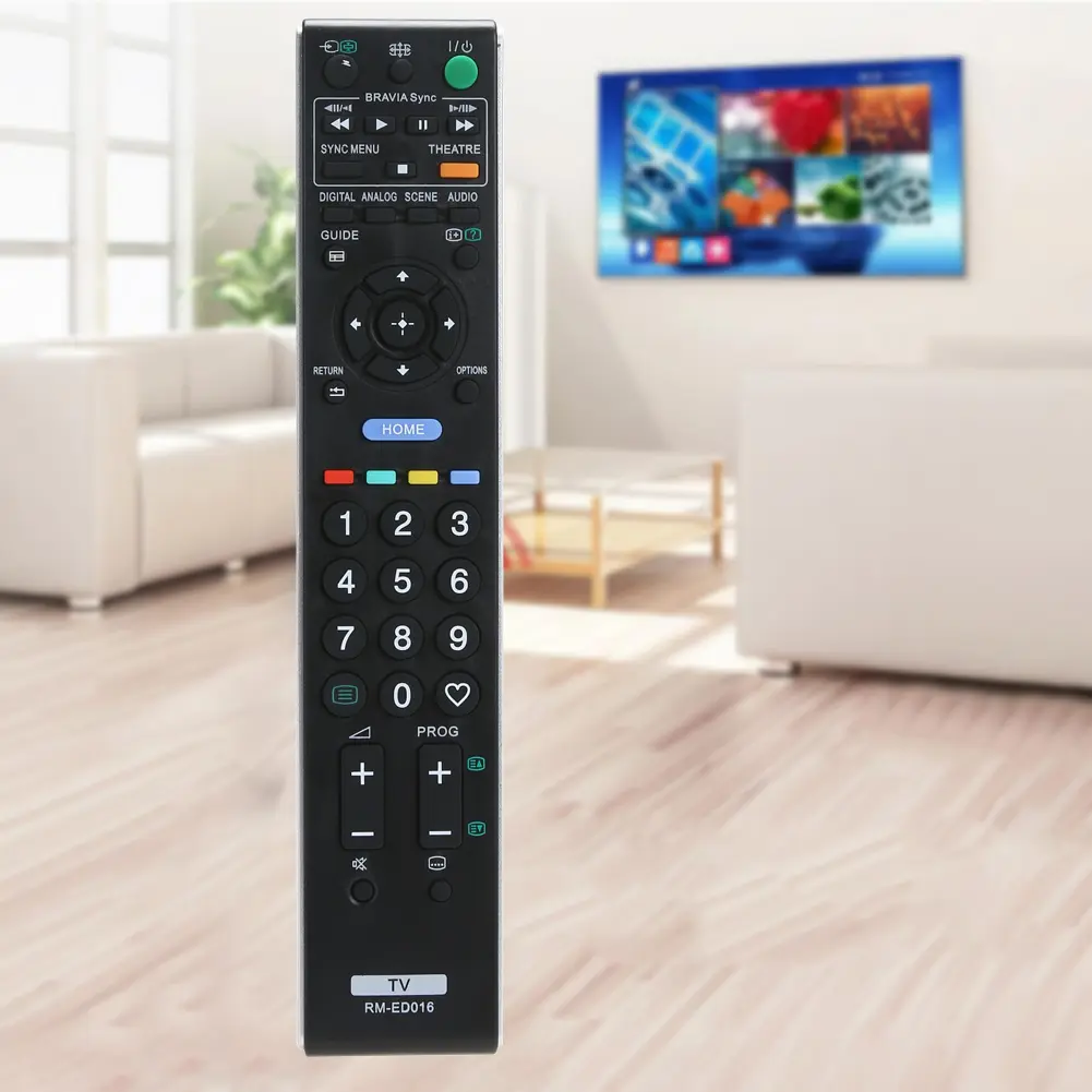 Television Remote Control Universal Television Controller Battery-powered Black for Sony RM-ED016 TV