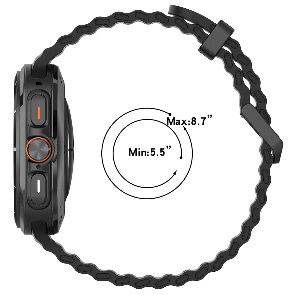 Case+Band For Samsung Galaxy Watch 7 ultra 47mm Tempered Glass Two color Sport silicone Bracelet Galaxy Watch Ultra7 Cover Shell