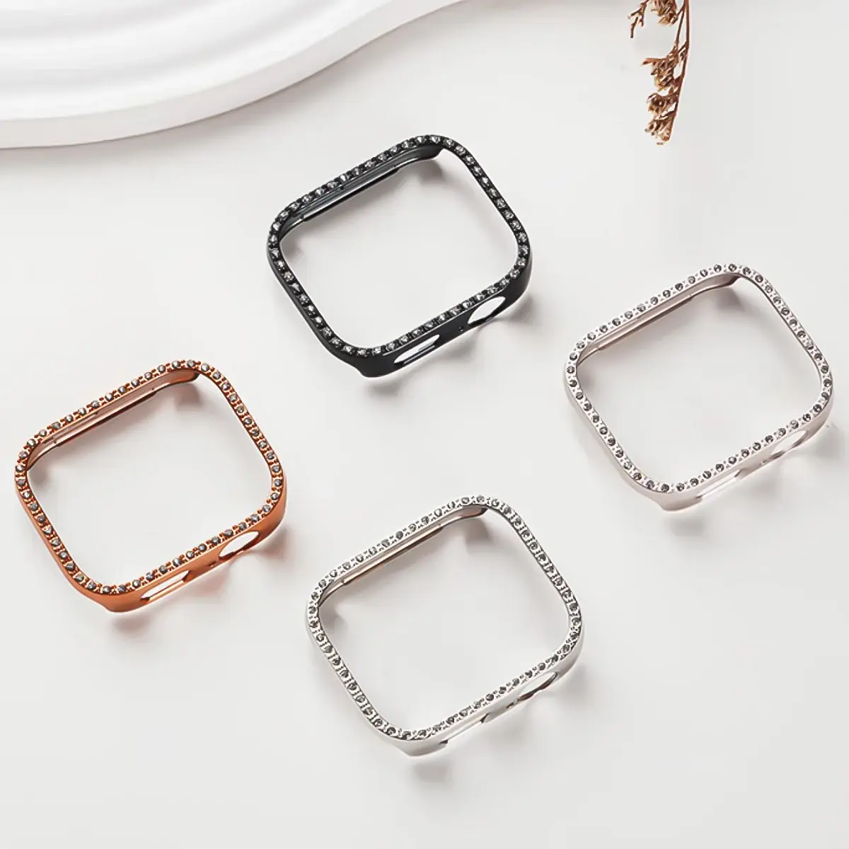 Bling PC Case for Huawei Watch Fit 4 4Pro Diamond Crystal Protective for Huawei Watch Fit 4 Fit 4Pro Watch Protector Band