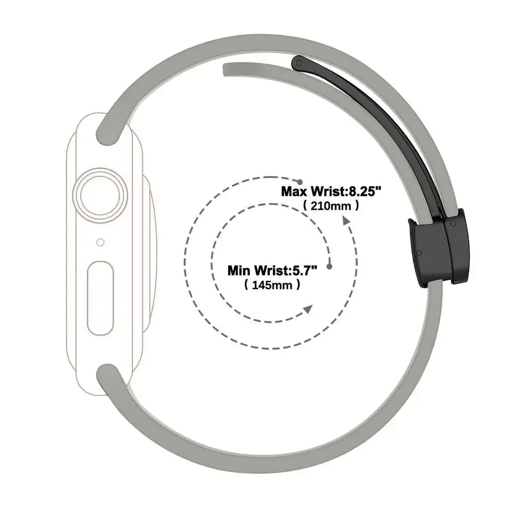 Magnetic Strap For Apple watch ultra band 49mm 45 mm Silicone Bracelet iWatch Series 7 8 se 6 5 3 44mm 45mm 40mm 41mm 42mm 38mm