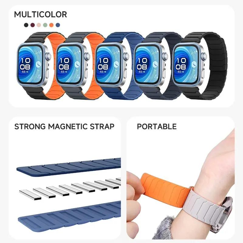 Magnetic Strap for Huawei Watch Fit 4/3/2/1 Band Silicone Bracelet for Huawei Watch Fit3 Strap for Huawei Fit4Pro Correas 4/4pro