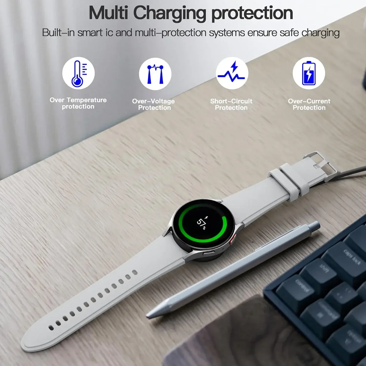 Fast Magnetic Charger Cable For Samsung Galaxy Watch 6 Classic 47mm 43mm Watch 5 Pro Watch 4 Charging Bracket USB TypeC