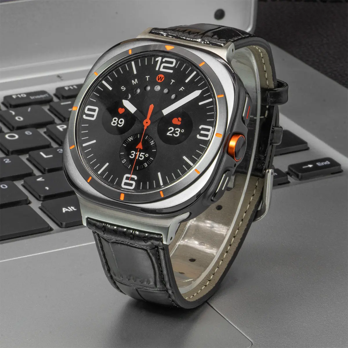 Leather Band for Samsung Galaxy Watch 7 Ultra 47mm No Gaps Strap Smart Watch Bracelet for Galaxy Watch 7Ultra Wristband Correa