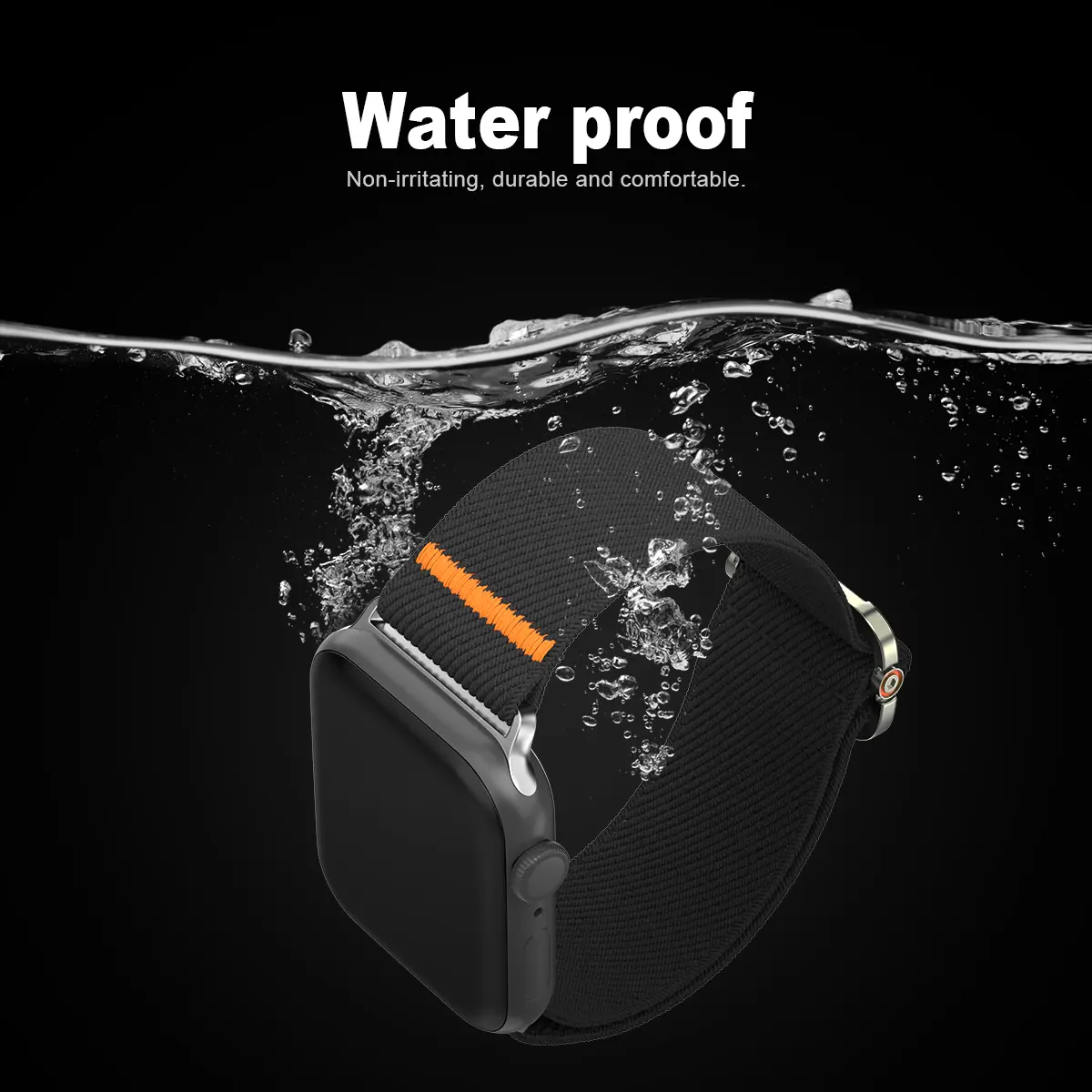 Band for Apple Watch Ultra 2 1 Series 10 9 8765 SE Mechanical buckle elasticed nylon strap wristband for iWatch loop 46 42MM 49
