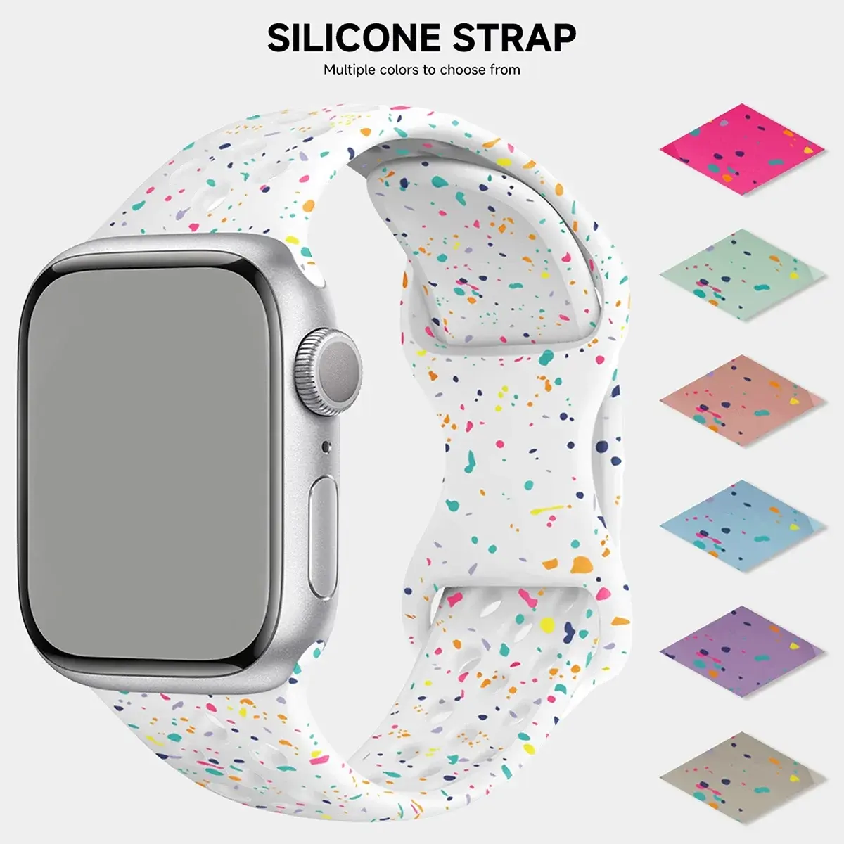 Silicone Strap for Apple Watch Band Ultra 2 49mm 46 42mm 45 44mm 40 41mm Transparent Bracelet for IWatch Series S10 9 8 7 6 5 SE