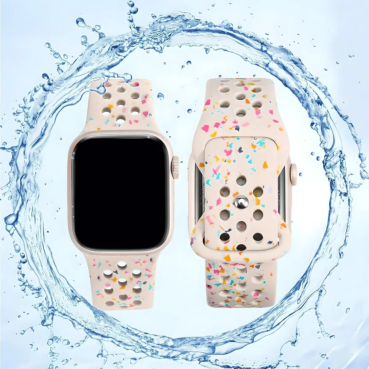 Silicone Strap for Apple Watch Band Ultra 2 49mm 46 42mm 45 44mm 40 41mm Transparent Bracelet for IWatch Series S10 9 8 7 6 5 SE