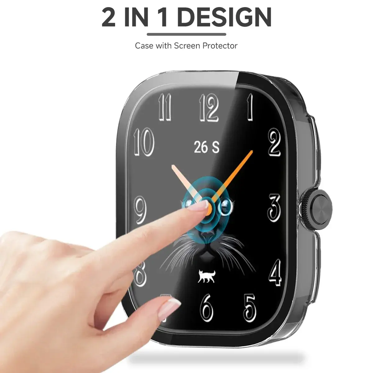 Tempered Glass+PC Case For Xiaomi Redmi Watch 5 Active/Lite Cover Hard Screen Protector Watch BUMPER Cases For Redmi Watch 5