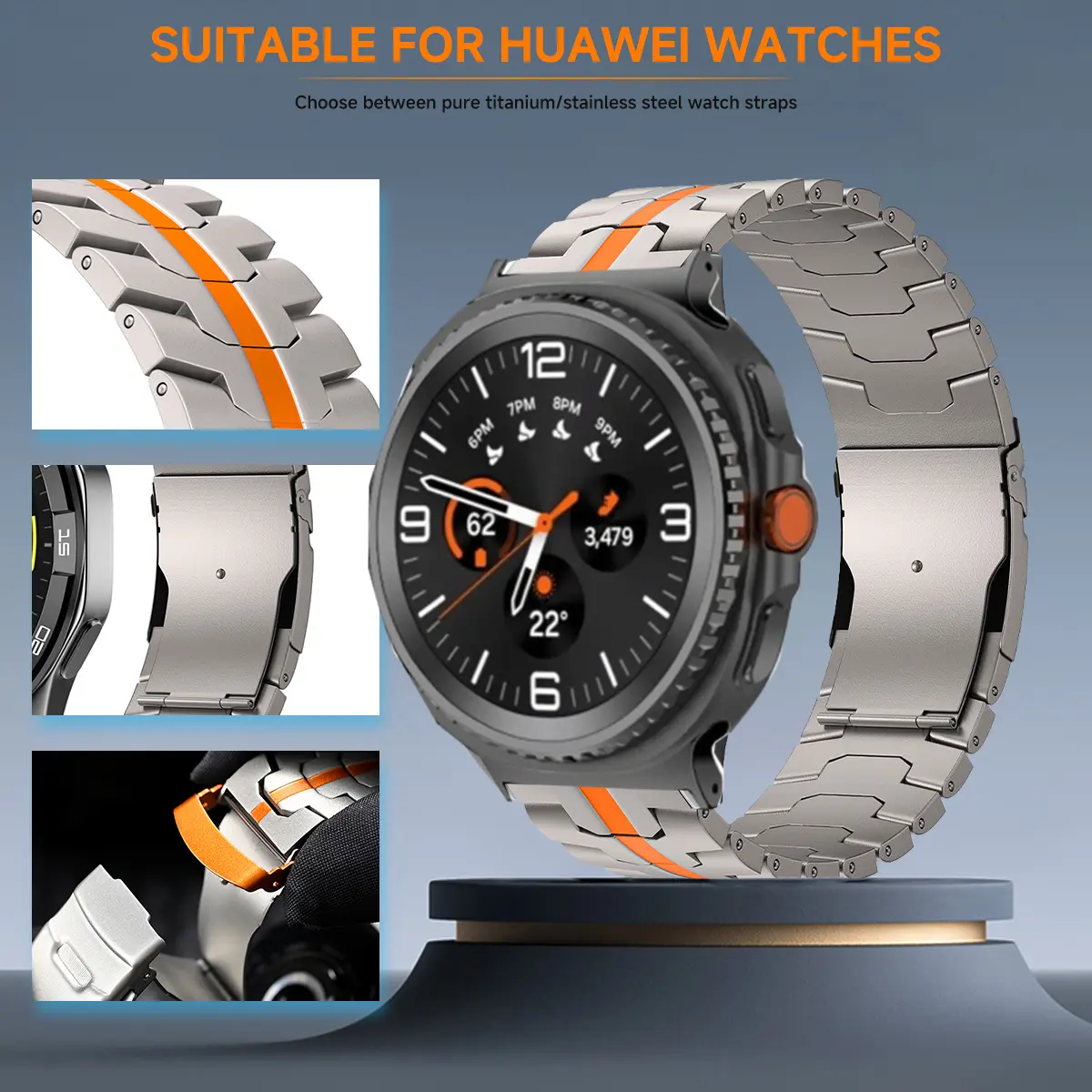 Titanium Luxury Strap for Samsung Galaxy Watch 8 40mm 44mm Ultra2 Business Bracelet for GALAXY WATCH 8 Classic Bands Accessories
