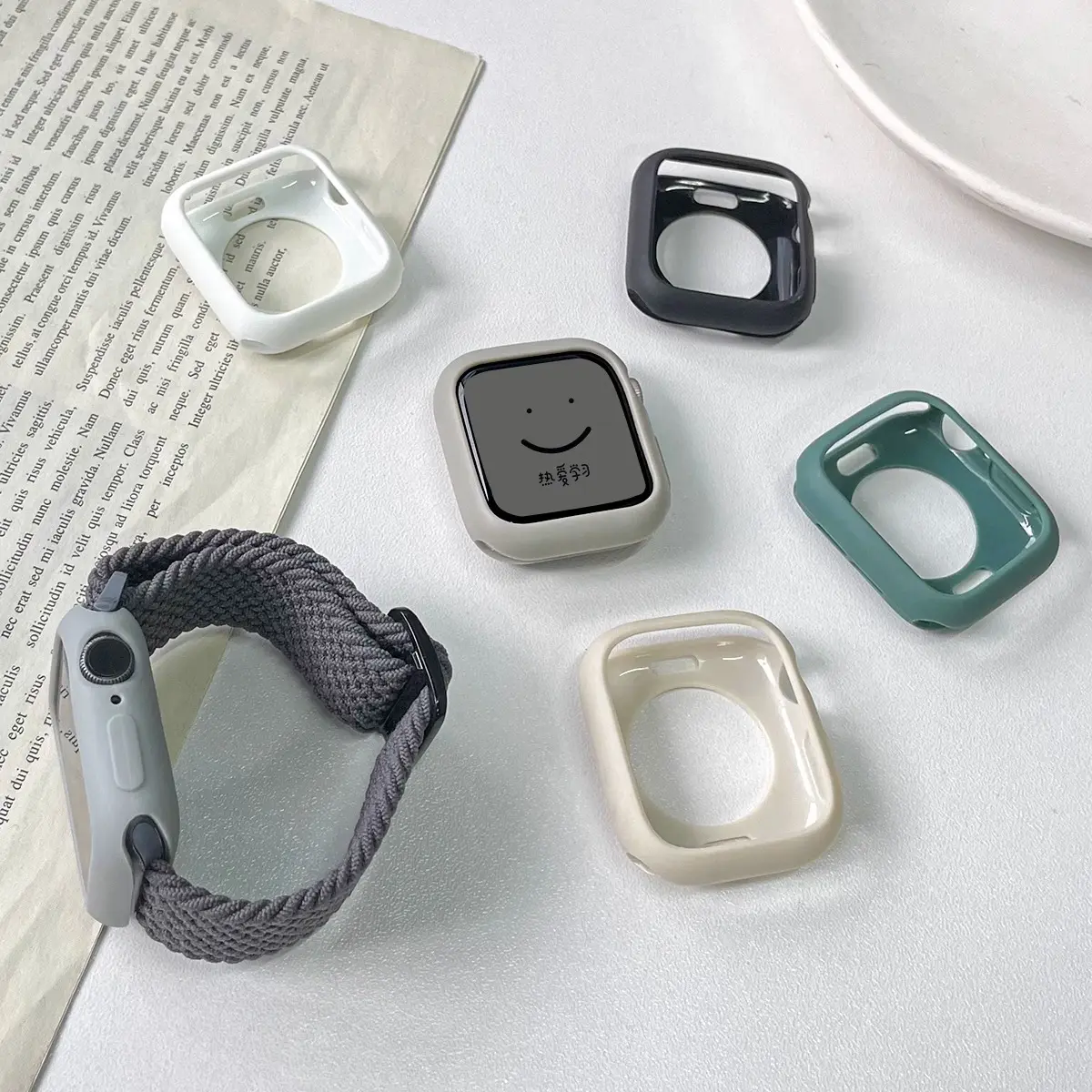 Candy Silicone Case for Apple Watch Ultra 2 49mm Cover 9 8 7 6 Se 5 4 45mm 42mm Protection Iwatch Series 44mm 40mm 41mm Bumper