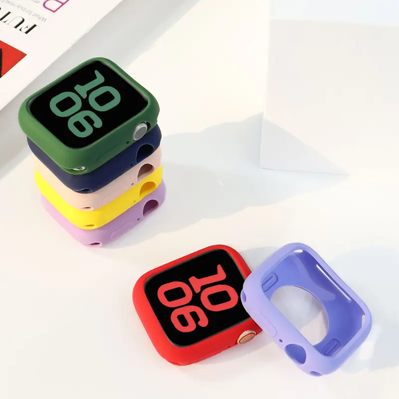 Candy Silicone Case for Apple Watch Ultra 2 49mm Cover 9 8 7 6 Se 5 4 45mm 42mm Protection Iwatch Series 44mm 40mm 41mm Bumper