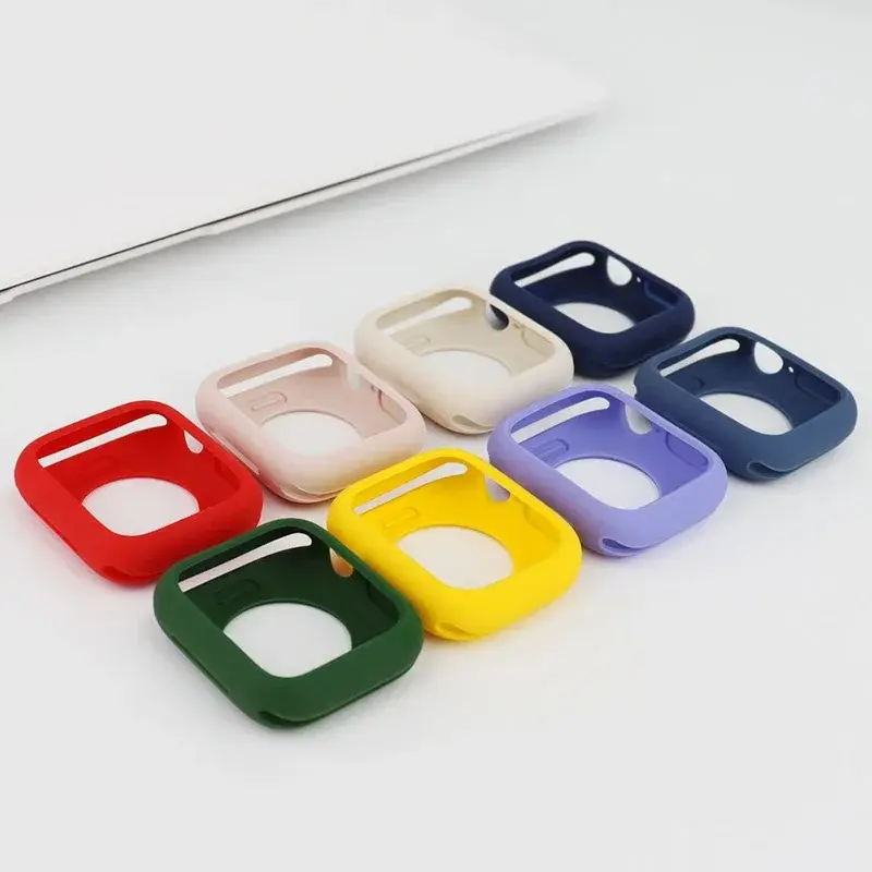 Candy Silicone Case for Apple Watch Ultra 2 49mm Cover 9 8 7 6 Se 5 4 45mm 42mm Protection Iwatch Series 44mm 40mm 41mm Bumper