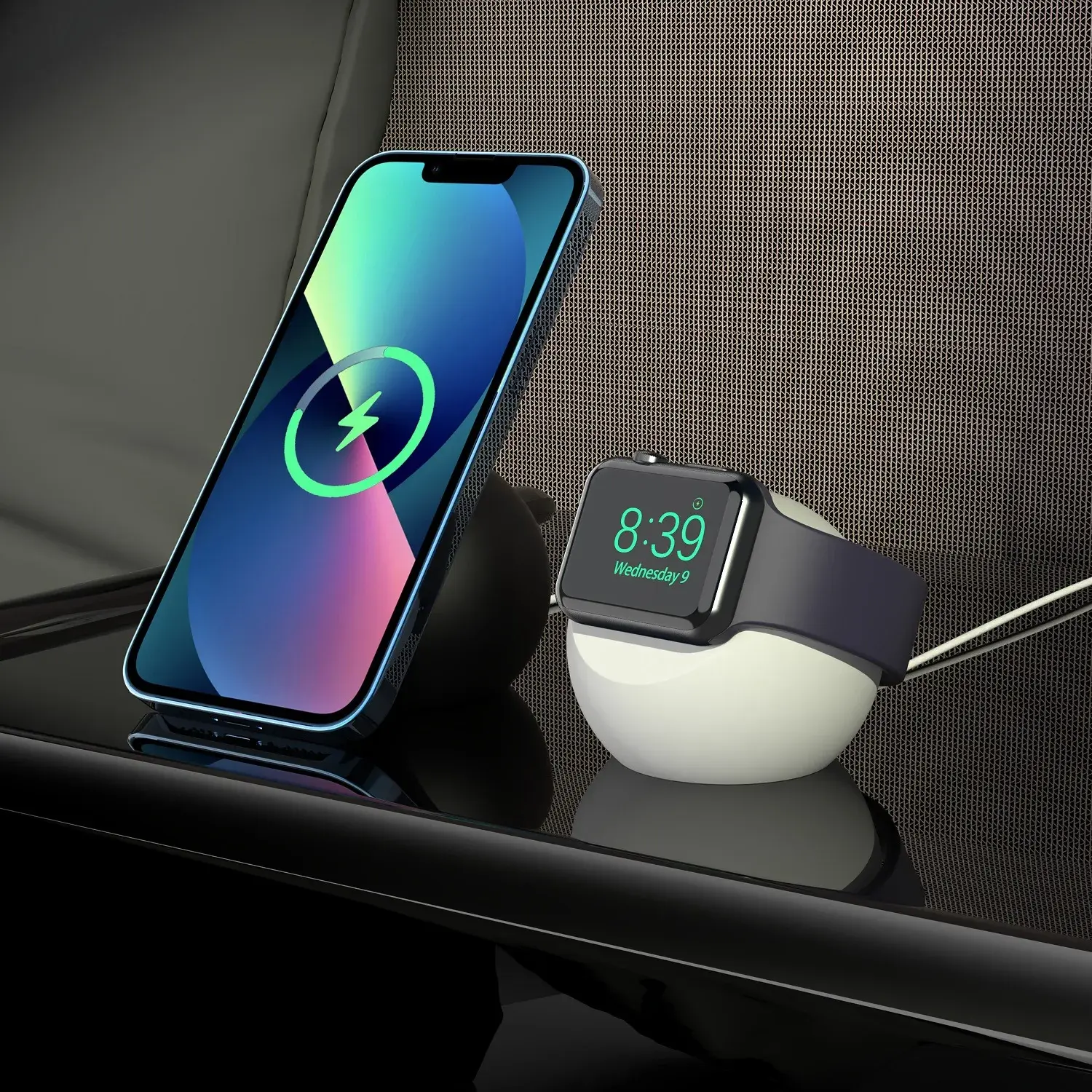 Charger Stand For Apple Iwatch Series Charger Dock Station Desk Ball Shape MagneticSilicone Bracket Watch Charging Cable Holder