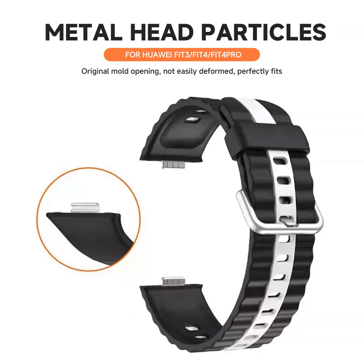 Two-tone Silicone Strap for Huawei Watch Fit 4 Pro 3 Sports Bracelet Wristband Belt for Huawei Watch Fit 4 3 Correa Accessories