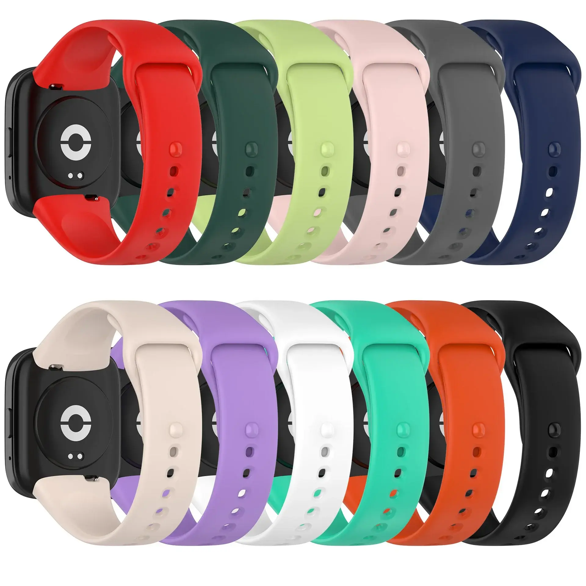 Silicone WatchBand Strap For Xiaomi Redmi Watch 3 SmartWatch Wristband Bracelet for Xiaomi Redmi Watch 3 Active/Lite Strap