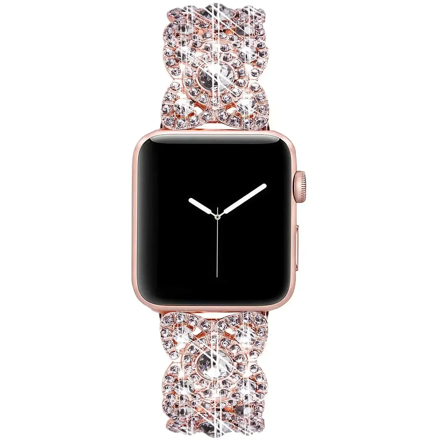 Bling Band for Apple Watch Ultra 40mm 42mm 44mm 41mm 45mm 46mm 49mm Diamond Metal Wristband Strap Iwatch Series 10 9 8 7 6 5 4 3